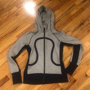 Navy and white Lululemon zip up - gently worn